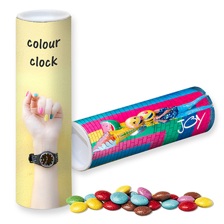 Čokolani pisani bonboni v tubi, 35g